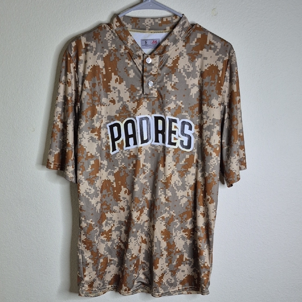 Brown Camouflage Jersey with Padres Design